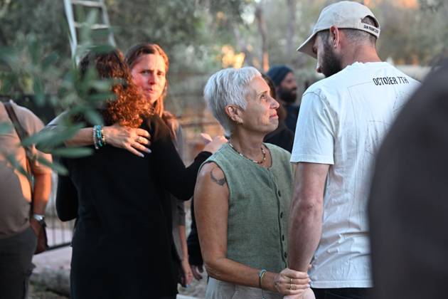 October 7, 2026, Kfar Aza, Israel: KFAR AZA, ISRAEL, OCTOBER 7, 2026: Residents and families gather for a memorial ceremony at Kibbutz Kfar Aza at 6:29 a.m., marking three years since the Hamas-led attack on southern Israel on October 7, 2023. Kfar Aza, a community near the Gaza border, was among the Israeli communities hardest hit during the assault. The ceremony began at the time the attack started three years earlier as communities across southern Israel held commemorations for the victims. Photo JNA Press. Kfar Aza Israel - ZUMAq101 20261007_zna_q101_052 Copyright: xPaulinaxPatimerx