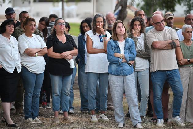 October 7, 2026, Kfar Aza, Israel: KFAR AZA, ISRAEL, OCTOBER 7, 2026: Residents and families gather for a memorial ceremony at Kibbutz Kfar Aza at 6:29 a.m., marking three years since the Hamas-led attack on southern Israel on October 7, 2023. Kfar Aza, a community near the Gaza border, was among the Israeli communities hardest hit during the assault. The ceremony began at the time the attack started three years earlier as communities across southern Israel held commemorations for the victims. Photo JNA Press. Kfar Aza Israel - ZUMAq101 20261007_zna_q101_063 Copyright: xPaulinaxPatimerx