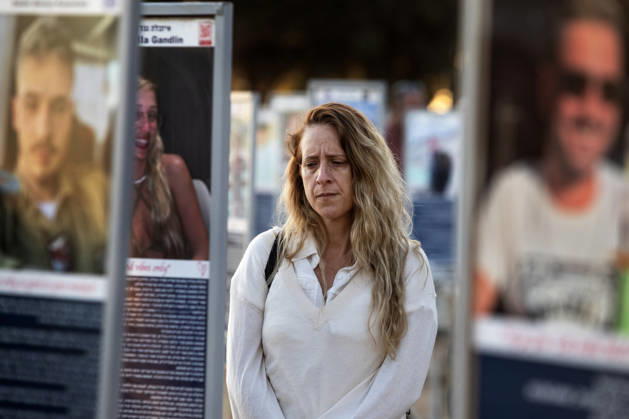 Israelis mourn at sunrise in the Re im memorial on the third anniversary where Hamas massacred 364 people and took another 40 hostages during the Nova dance party on October 7, 2023, near Kibbutz Re im, southern Israel on Wednesday, October 7, 2026. The Hamas cross-border attacks resulted in the deaths of approximately 1,200 people and the abduction of 251 hostages. ISR20260608002811 JimxHollander