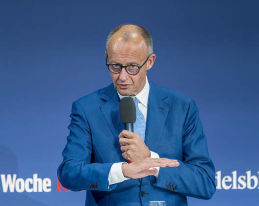 Friedrich Merz, EUR, Germany, Berlin, October 7, 2026 Keynote address by Federal Chancellor Friedrich Merz (CDU) on the state of our country on the occasion of the anniversary event in Berlin marking 80 years of *Handelsblatt* and 100 years of *WirtschaftsWoche*