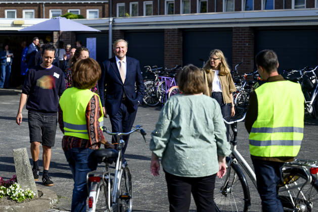 07-10-2026 Bosch King Willem-Alexander visited the Bike House, world kitchen and the Boschveld Garden at the Copernikkel, a cooperative of various resident-led initiatives and participating in the SAMEN lokaal program, in Den Bosch. Â  Copyright: xPPEx