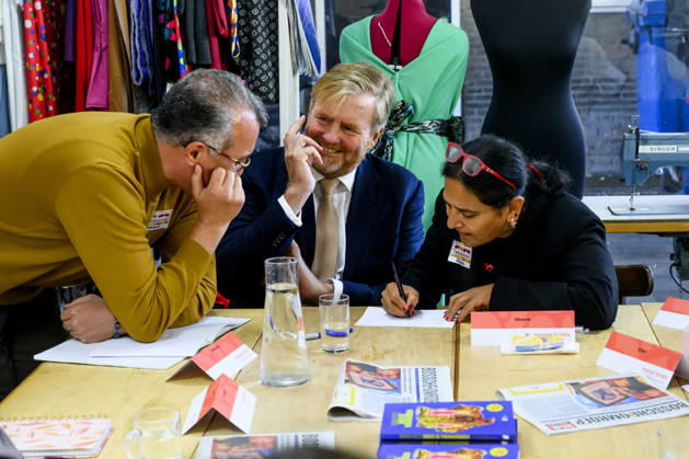07-10-2026 Bosch King Willem-Alexander visited the Bike House, world kitchen and the Boschveld Garden at the Copernikkel, a cooperative of various resident-led initiatives and participating in the SAMEN lokaal program, in Den Bosch. Â  Copyright: xPPEx