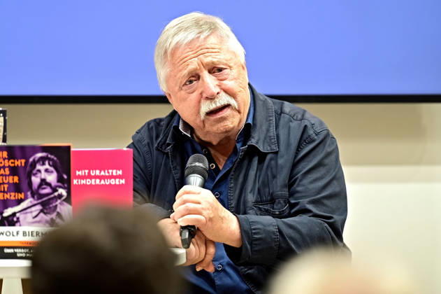 Frankfurt Book Fair 2026: Singer-songwriter and poet Wolf Biermann on October 7, 2026, at the Frankfurt Book Fair 20261007MWI151867