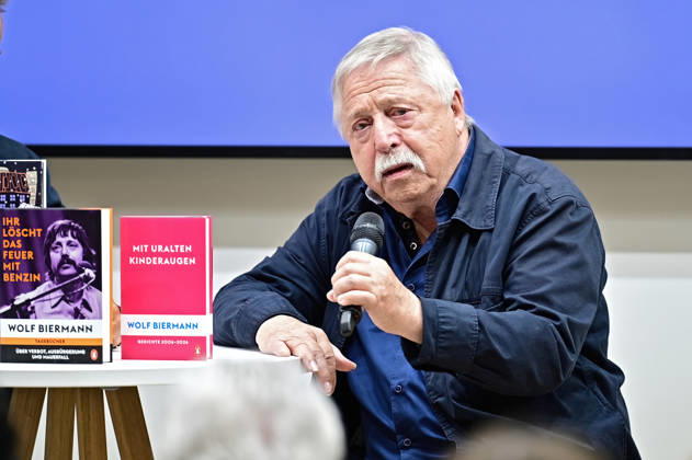 Frankfurt Book Fair 2026: Singer-songwriter and poet Wolf Biermann on October 7, 2026, at the Frankfurt Book Fair 20261007MWI151870