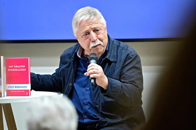 Frankfurt Book Fair 2026: Singer-songwriter and poet Wolf Biermann on October 7, 2026, at the Frankfurt Book Fair 20261007MWI151880