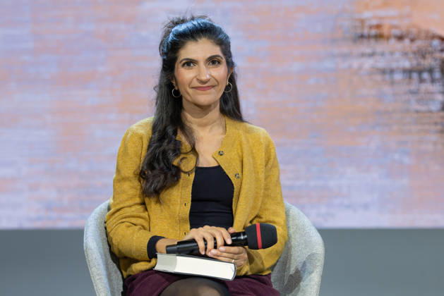 Frankfurt Book Fair 2026: Shida Bazyar, winner of the 2026 German Book Prize, will present her award-winning book *Die Lücken* on the literature stage hosted by ARD, ZDF, and 3sat, at the Frankfurt am Main Exhibition Center, Hesse, Germany