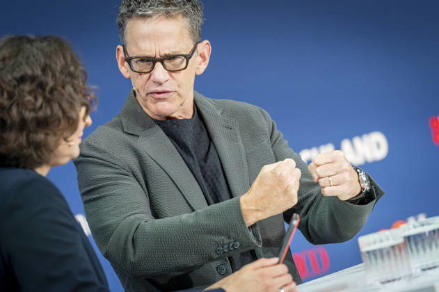 Bill Anderson, CEO of Bayer AG, Berlin, Germany, October 7, 2026: Bill Anderson, CEO of Bayer AG, attends the anniversary event in Berlin celebrating 80 years of *Handelsblatt* and 100 years of *WirtschaftsWoche*