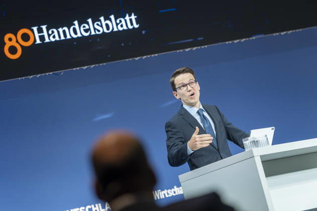Ludwig Straub, EUR, Germany, Berlin, October 7, 2026 Ludwig Straub, Professor of Macroeconomics at Harvard University and recipient of the John Bates Clark Medal, attends the anniversary event in Berlin celebrating 80 years of *Handelsblatt* and 100 years of *WirtschaftsWoche*