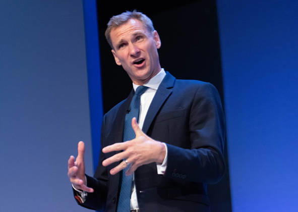 October 7, 2026, Birmingham, United Kingdom: Shadow Home Secretary Chris Philp addresses the Conservative Party faithful. On the final day of the 2026 Conservative Party Conference, Chris Philp outlined his fiery vision for law, order, and border security. Birmingham United Kingdom - ZUMAs197 20261007_aaa_s197_025 Copyright: xGaryxRobertsx