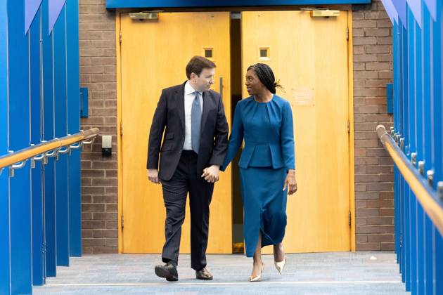 October 7, 2026, Birmingham, United Kingdom: Conservative party leader Kemi Badenoch and her husband Hamish Badenoch (left), arrive ahead of her keynote speech on the final day of the Conservative Party Conference at the International Convention Centre in Birmingham.The Conservative Party leader, Kemi Badenoch s gives her keynote speech at the International Convention Centre on the final day (day four) of the Conservative Party Conference at the International Convention Centre in Birmingham. The Conservative Party opened its annual conference under the slogan Stronger economy, stronger countryâ Birmingham United Kingdom  - ZUMAs197 20261007_aaa_s197_033 Copyright: xPhilxLewisx