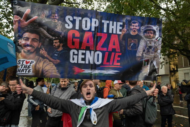 Pro-Palestinian protesters march In London LONDON, UNITED KINGDOM - OCTOBER 7: Pro-Israel counter-demonstrators stand opposite a pro-Palestinian student march in London, United Kingdom, on October 7, 2026, marking the third anniversary of the October 7, 2023 attacks. Thomas Krych Anadolu London United Kingdom. Editorial use only. Please get in touch for any other usage.  Copyright: x2026xAnadoluxThomasxKrychx