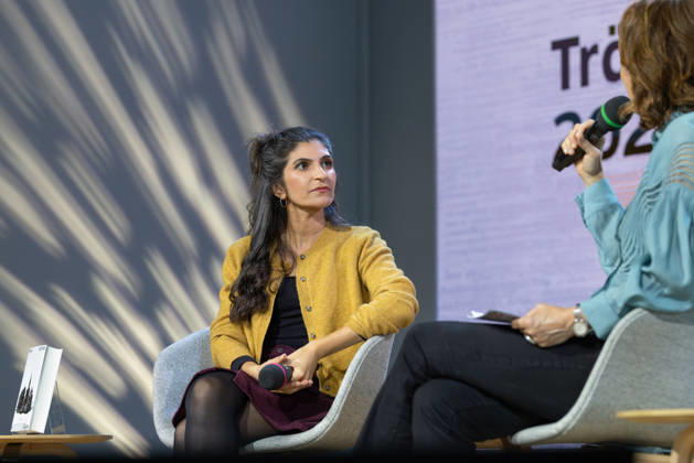 Frankfurt Book Fair 2026: Shida Bazyar, winner of the 2026 German Book Prize, will present her award-winning book *Die Lücken* on the literature stage hosted by ARD, ZDF, and 3sat, at the Frankfurt am Main Exhibition Center, Hesse, Germany
