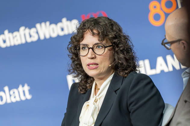 Isabella Weber, EUR, Germany, Berlin, October 7, 2026 Isabella Weber, Associate Professor of Economics at the University of Massachusetts Amherst, at the anniversary event in Berlin celebrating 80 years of *Handelsblatt* and 100 years of *WirtschaftsWoche*