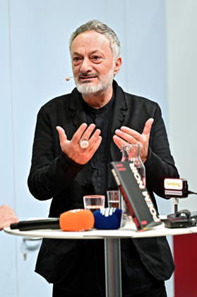 Frankfurt Book Fair 2026: Author Feridun Zaimoglu on October 7, 2026, at the Frankfurt Book Fair 20261007MWI151344