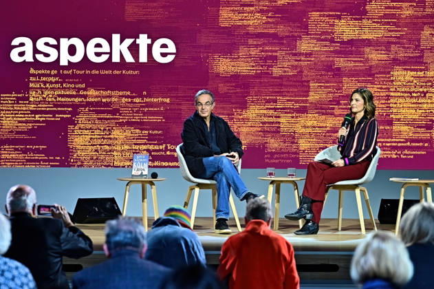Frankfurt Book Fair 2026: Author Navid Kermani in conversation with Katrin Katty Salià on October 7, 2026, at the Frankfurt Book Fair 20261007MWI151401