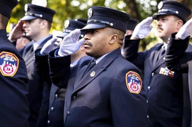 October 7, 2026, New York City, New York, United States: FDNY Firefighters at the 119th Annual FDNY (Fire Department of the City of New York) Memorial Service in New York City. New York City United States - ZUMAb161 20261007_aap_b161_003 Copyright: xMichaelxBrochsteinx