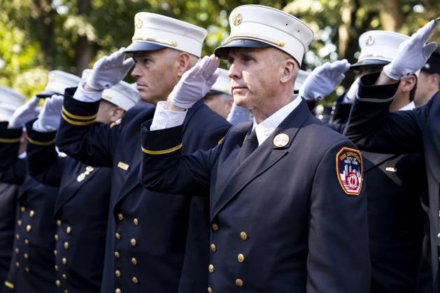October 7, 2026, New York City, New York, United States: FDNY Firefighters at the 119th Annual FDNY (Fire Department of the City of New York) Memorial Service in New York City. New York City United States - ZUMAb161 20261007_aap_b161_006 Copyright: xMichaelxBrochsteinx