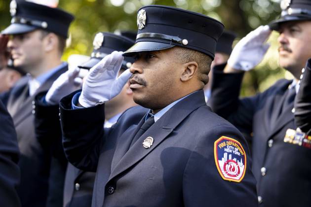 October 7, 2026, New York City, New York, United States: FDNY Firefighters at the 119th Annual FDNY (Fire Department of the City of New York) Memorial Service in New York City. New York City United States - ZUMAb161 20261007_aap_b161_008 Copyright: xMichaelxBrochsteinx