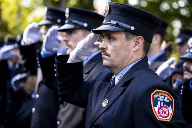 October 7, 2026, New York City, New York, United States: FDNY Firefighters at the 119th Annual FDNY (Fire Department of the City of New York) Memorial Service in New York City. New York City United States - ZUMAb161 20261007_aap_b161_009 Copyright: xMichaelxBrochsteinx