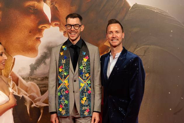 Mister Gay Belgium pictured during the opening of Gent International Film Festival, with the opening film Coward by Gent director Dhont on Wednesday 7 October 2026. The 53rd edition of Film Fest Gent takes place from 07 to 18 October. Coward is Dhont s third feature film and this is the third time a film by Dhont has opened the festival. This previously happened with Girl in 2018 and Close in 2022. JAMES ARTHUR PHOTOGRAPHY JAMESxARTHURxGEKIERE 189086594