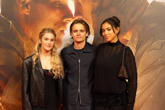 Actress And Singer Pommelien Thijs and Actor Kes Bakker and Actress Ayana Doucourà pictured during the opening of Gent International Film Festival, with the opening film Coward by Gent director Dhont on Wednesday 7 October 2026. The 53rd edition of Film Fest Gent takes place from 07 to 18 October. Coward is Dhont s third feature film and this is the third time a film by Dhont has opened the festival. This previously happened with Girl in 2018 and Close in 2022. JAMES ARTHUR PHOTOGRAPHY JAMESxARTHURxGEKIERE 189086552