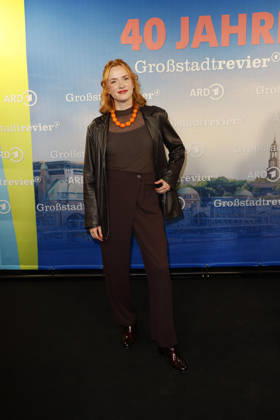 Sofie Junker attends the photo call for the 40th anniversary of the series *Großstadtrevier* on October 7, 2026, at the Astor Film Lounge in Hamburg, Germany. 40th anniversary *Großstadtrevier* photo call in Hamburg, Germany