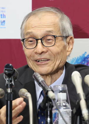 October 7, 2026, Tokyo, Japan - Japanese chemist Kenso Soai of professor emeritus at the Tokyo University of Science (TUS) speaks at a press conference as he won the Nobel Prize in Chemistry at the TUS campus Tokyo on Wednesday, October 7, 2026. Soai and French chemist Henri Kagan won the prize to discover non-linear effects and autocatalysis in asymmetric organic synthesis (photo by Yoshio Tsunoda AFLO) aflo_354085388