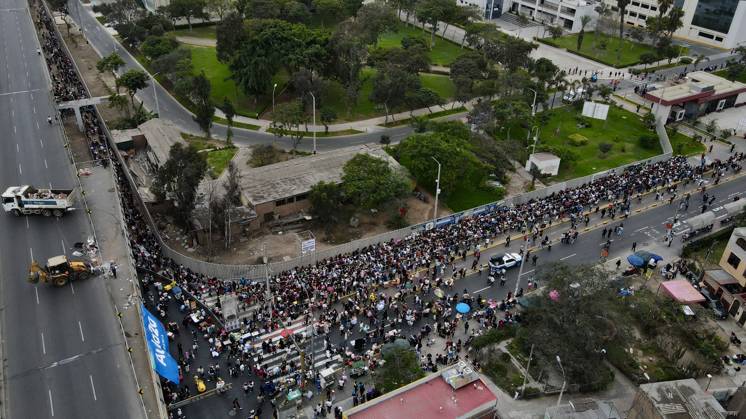 BTS Arirang tour kicks off in Peru LIMA, PERU - OCTOBER 7: Thousands of BTS fans known as ARMY gather around San Marcos Stadium ahead of the first of three concerts the South Korean band is set to perform in Lima, Peru on October 7, 2026. Fans from across Peru and abroad arrived early to attend the highly anticipated show from BTS s Arirang world tour. Klebher Vasquez Anadolu Lima Peru. Editorial use only. Please get in touch for any other usage. Copyright: x2026xAnadoluxKlebherxVasquezx