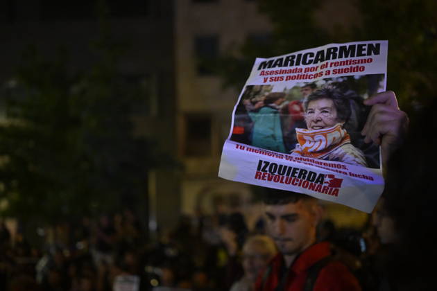 Deceased 87-year-old Mari Carmen Abascal remembered at Madrid housing protest MADRID, SPAIN - OCTOBER 7: Dozens of people gather in support of Mari Carmen Abascal during a protest outside the Congress of Deputies in Madrid, Spain, on October 7, 2026. The 87-year-old Abascal, who became a symbol of Spain s housing crisis in recent weeks, died in hospital after spending 15 days there following her eviction from her home by police in Madrid on September 23, 2026. Burak Akbulut Anadolu Madrid Spain. Editorial use only. Please get in touch for any other usage. Copyright: x2026xAnadoluxBurakxAkbulutx
