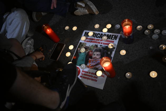 Deceased 87-year-old Mari Carmen Abascal remembered at Madrid housing protest MADRID, SPAIN - OCTOBER 7: Dozens of people gather in support of Mari Carmen Abascal during a protest outside the Congress of Deputies in Madrid, Spain, on October 7, 2026. The 87-year-old Abascal, who became a symbol of Spain s housing crisis in recent weeks, died in hospital after spending 15 days there following her eviction from her home by police in Madrid on September 23, 2026. Burak Akbulut Anadolu Madrid Spain. Editorial use only. Please get in touch for any other usage. Copyright: x2026xAnadoluxBurakxAkbulutx