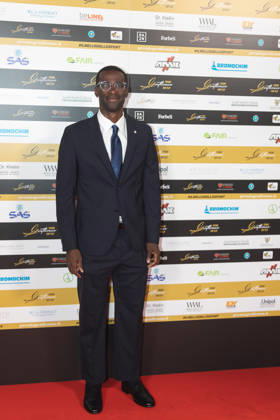 IPA89410569 - Pedro Mba Obang on the red carpet at the Gentleman Fair Play Awards, October 7, 2026 _ Scuola Teulie, Milan, during the 2026 Gentleman Fair Play Awards, News in Milan, Italy, October 7, 2026 Copyright: xLucaxMicheli LiveMediax xLucaxMicheli LiveMediax IPA89410569