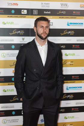 IPA89410558 - Strahinja Pavlovic on the red carpet at the Gentleman Fair Play Awards, October 7, 2026 _ Scuola Teulie, Milan, during the 2026 Gentleman Fair Play Awards, News in Milan, Italy, October 7, 2026 Copyright: xLucaxMicheli LiveMediax xLucaxMicheli LiveMediax IPA89410558