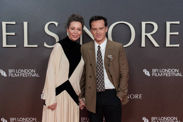 Elsinore opening night gala at BFI London Film Festival LONDON, UNITED KINGDOM - OCTOBER 07: Olivia Colman (L) and Andrew Scott (R) attend the opening night gala of Elsinore during the 70th BFI London Film Festival at the Royal Festival Hall in London, United Kingdom on October 07, 2026. Wiktor Szymanowicz Anadolu London United Kingdom. Editorial use only. Please get in touch for any other usage.  Copyright: x2026xAnadoluxWiktorxSzymanowiczx