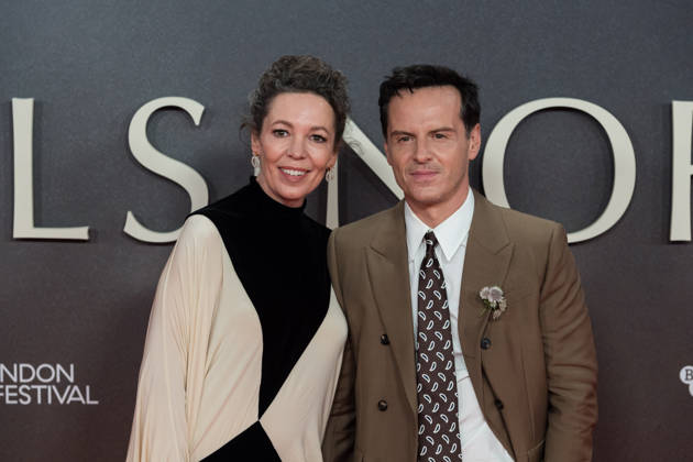 Elsinore opening night gala at BFI London Film Festival LONDON, UNITED KINGDOM - OCTOBER 07: Olivia Colman (L) and Andrew Scott (R) attend the opening night gala of Elsinore during the 70th BFI London Film Festival at the Royal Festival Hall in London, United Kingdom on October 07, 2026. Wiktor Szymanowicz Anadolu London United Kingdom. Editorial use only. Please get in touch for any other usage.  Copyright: x2026xAnadoluxWiktorxSzymanowiczx