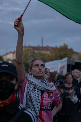 October 7, 2026, Berlin, Germany: Hundereds of pro-palestinian protesters gather in Berlin, Germany, on October 7, 2026. This marks the three-year anniversary of the Hamas led border attacks in Southern Israel. Germany - ZUMAj167 20261007_zip_j167_006 Copyright: xSvetxJacquelinex