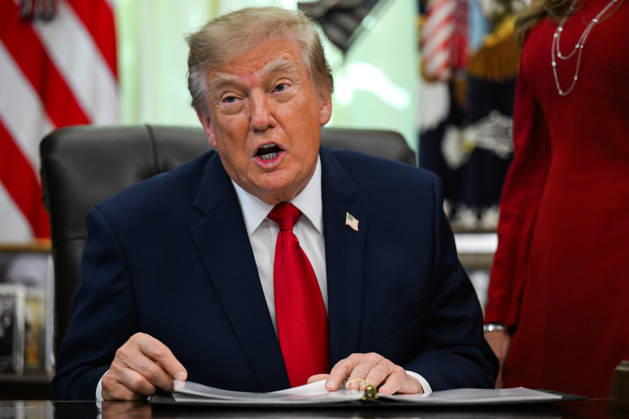 WASHINGTON, DC - OCT. 7: United States President Donald J Trump speaks during an announcement on Trump Accounts in the Oval Office of the White House in Washington, DC, USA, on Wednesday, October 7, 2026. Copyright: xAnnabellexGordon PoolxviaxCNPx MediaPunchx