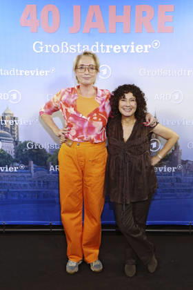 Saskia Fischer and Maria Ketikidou at the photo call celebrating the 40th anniversary of the ARD series *Großstadtrevier* at the Astor Film Lounge in Hamburg, October 7, 2026 Foto:xgbrcix xFuturexImagex grossstadtrevier_6011