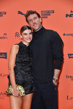 ABOUT YOU Opera Fashion Show: Romina Palm and Christian Wolf at the ABOUT YOU Opera Fashion Show in Berlin on October 7, 2026 Copyright: xEventpressxBerndtx