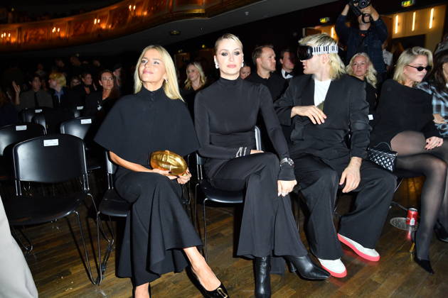 ABOUT YOU Opera Fashion Show: Caro Daur, Lena Gercke, and Ski Aggu (real name August Jean Diederich) at the ABOUT YOU Opera Fashion Show in Berlin on October 7, 2026 Copyright: xEventpressxBerndtx