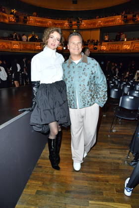 ABOUT YOU Opera Fashion Show: Eva Padberg and Guido Maria Kretschmer at the ABOUT YOU Opera Fashion Show in Berlin on October 7, 2026 Copyright: xEventpressxBerndtx