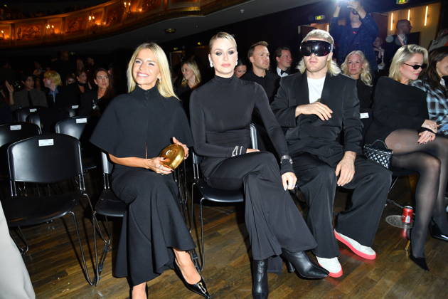 ABOUT YOU Opera Fashion Show: Caro Daur, Lena Gercke, and Ski Aggu (whose real name is August Jean Diederich) at the ABOUT YOU Opera Fashion Show in Berlin on October 7, 2026 Copyright: xEventpressxBerndtx