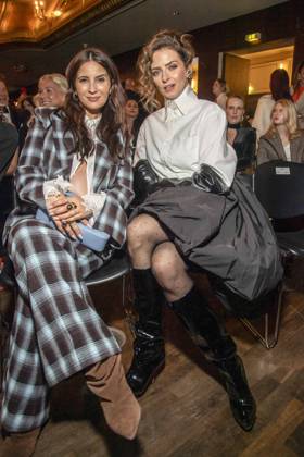 ABB ABOUTYOU Bianca Nawrath and Eva Padberg as guests at the ABOUT YOU Opera Fashion Show at the Admiralspalast on October 7, 2026, in Berlin, Germany