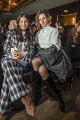 ABB ABOUTYOU Bianca Nawrath and Eva Padberg as guests at the ABOUT YOU Opera Fashion Show at the Admiralspalast on October 7, 2026, in Berlin, Germany