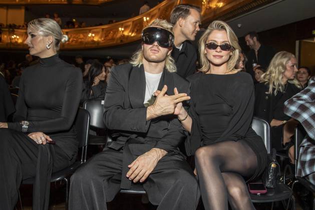 ABB ABOUTYOU Ski Aggu and Cheyenne Pahde as guests at the ABOUT YOU Opera Fashion Show at the Admiralspalast on October 7, 2026, in Berlin, Germany