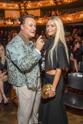 ABB ABOUTYOU Guido Maria Kretschmer and Caroline Daur attend the ABOUT YOU Opera Fashion Show at the Admiralspalast on October 7, 2026, in Berlin, Germany