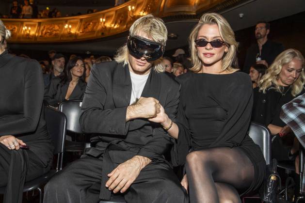 ABB ABOUTYOU Ski Aggu and Cheyenne Pahde as guests at the ABOUT YOU Opera Fashion Show at the Admiralspalast on October 7, 2026, in Berlin, Germany