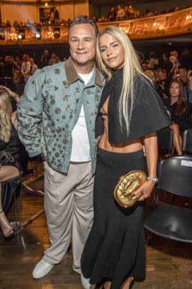 ABB ABOUTYOU Guido Maria Kretschmer and Caroline Daur attend the ABOUT YOU Opera Fashion Show at the Admiralspalast on October 7, 2026, in Berlin, Germany