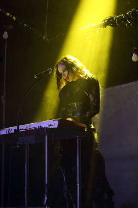 Alexandra Ashley Hughes, also known as Allie X, at a concert at the Metropol in Berlin, October 7, 2026 Allie X Concert Berlin