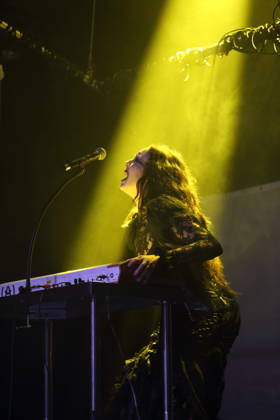 Alexandra Ashley Hughes, also known as Allie X, at a concert at the Metropol in Berlin, October 7, 2026 Allie X Concert Berlin