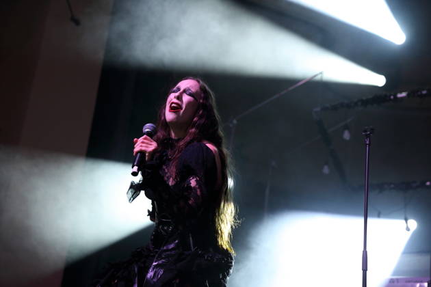 Alexandra Ashley Hughes, also known as Allie X, at a concert at the Metropol in Berlin, October 7, 2026 Allie X Concert Berlin